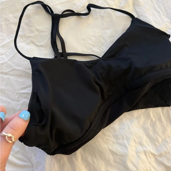 Alo Yoga Black Sheer Sports Bra - Picture 4 of 6